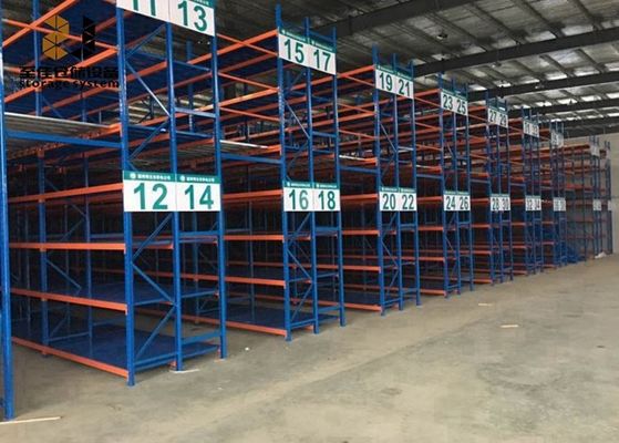 Düzenlenebilir raf Yüksekliği Hafif Görevli Depo Rack / Çelik Palet Raftı Kolay Birleştir