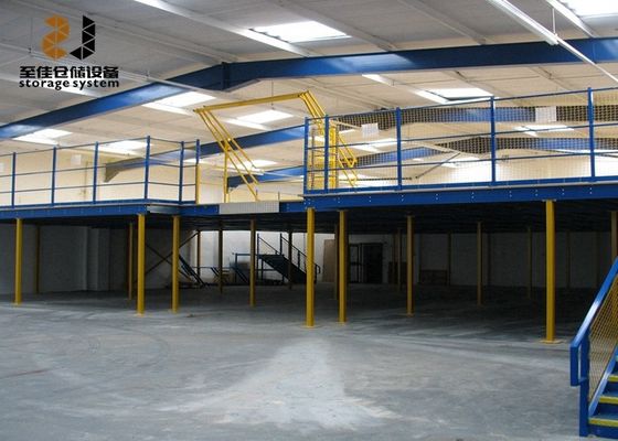 Çok seviyeli Güvenlik Endüstriyel Mezzanine Zeminleri Epoksi Tozla Kaplı