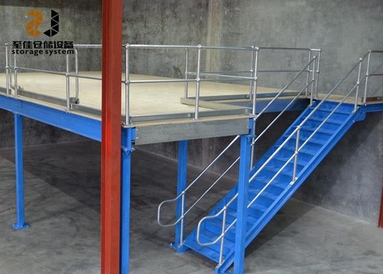 Çelik Q235 / Q345 Endüstriyel Mezzanine Zemin Depo için İki Katman
