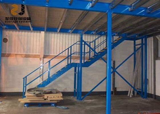 Çelik Q235 / Q345 Endüstriyel Mezzanine Zemin Depo için İki Katman