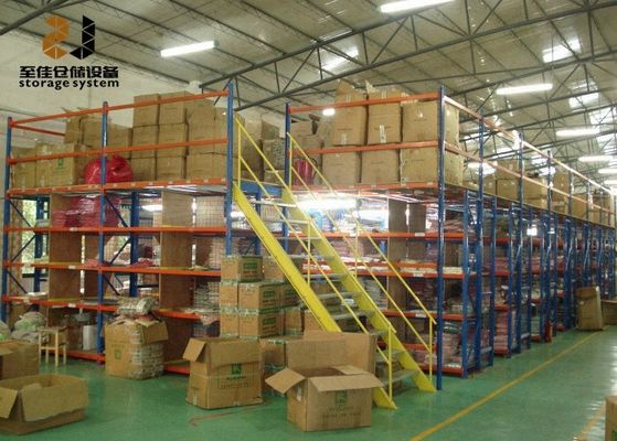 Boltsuz / Rivet Raf Endüstriyel Mezzanine Zemin Yüzeyi Yumuşak 2m Yükseklik