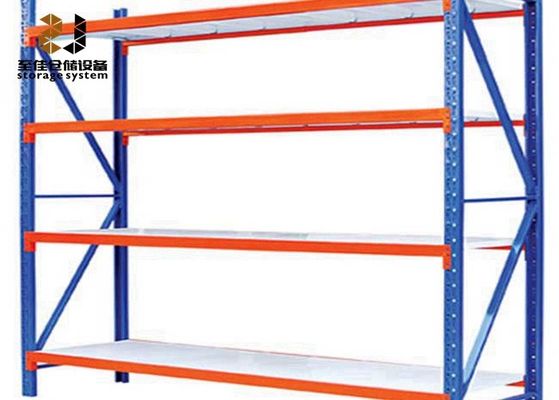 Soğuk olarak yuvarlanmış, epoksi tozu kaplamalı uzun uzatma rafları, maksimum 1000 kg / seviye