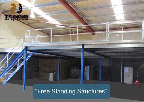 Merdiven kapasitesi 500kg - 4000kg/sqm olan esnek mezzanine platform sistemi