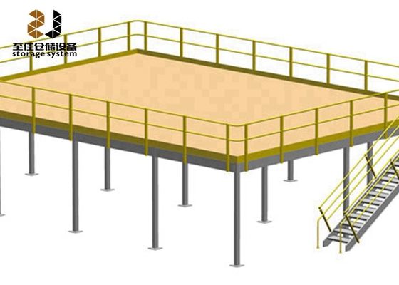 2 Katmanlı Mezzanine Platform Racking Sistemleri Q235 Çelik Mezzanine Zemini