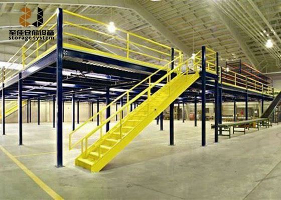 2 Katmanlı Mezzanine Platform Racking Sistemleri Q235 Çelik Mezzanine Zemini