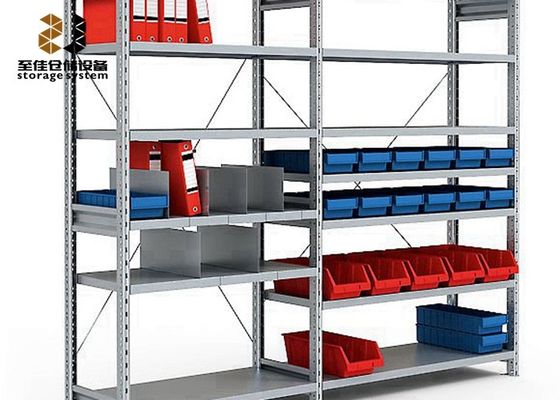 Soğuk lastikli çelik orta boyutlu depolama rafı çok katlı endüstriyel raf rafları