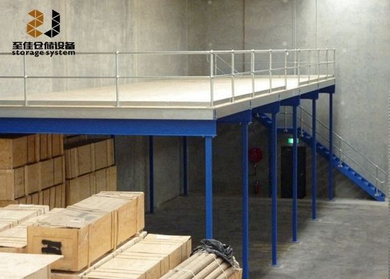 Güvenlik çelik yapısı Endüstriyel Mezanin zeminleri, Montajlı Mezanin depolama platformu