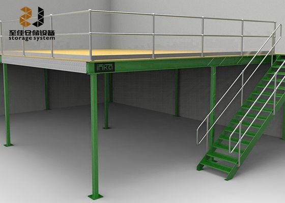 Dayanıklı Endüstriyel Mezzanine Zeminleri / Boltsuz Rivet Rafı 5 Yıllık Garanti