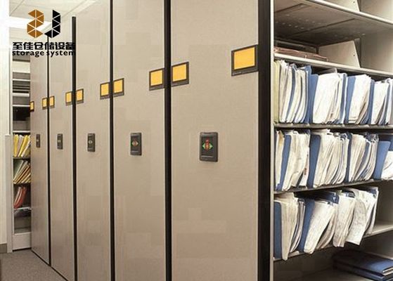 0.8-2.5 mm Hareketli Dosya Dolapları Raf Sistemi Sıçan geçirmez Yüksek yoğunluklu Depolama Sistemi