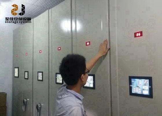 3 Noktalı Anahtar Kilitli Mobil Raf Sistemleri / Yüksek yoğunluklu depolama sistemleri