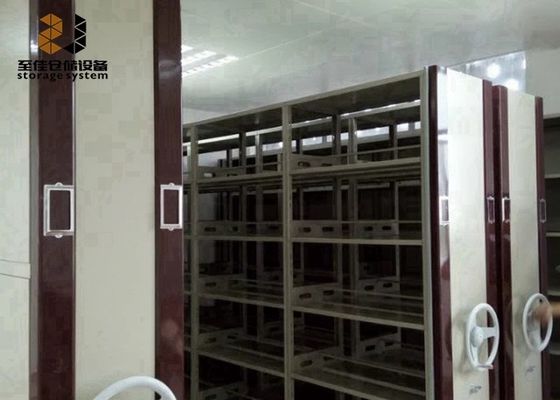 Barut kaplama dosya dolabı depolama sistemleri, güvenlik kilidli mobil kütüphane raf sistemleri