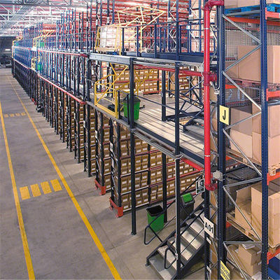 Çelik Endüstriyel Mezzanine Zeminleri Çeşitli Depolama Seçenekleri İçin Her Metrekareye 300-1000kg Yük