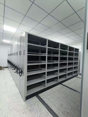 Ofis Evrak Düzenlemesi için Sessiz Tekerlekli Hareketli Dosya Dolapları Raf Sistemi