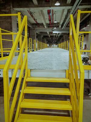 Heavy-Duty Warehouse Storage H-Beam Mezzanine Platform